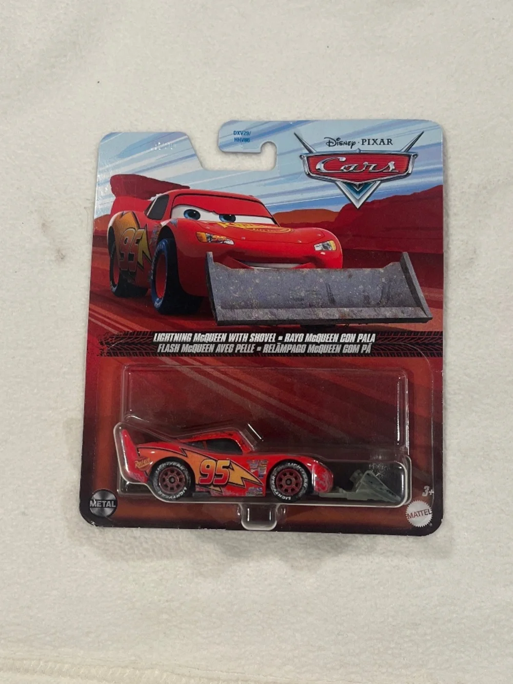 Pixar Cars Lightning McQueen with Shovel
